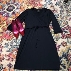 🎈Covington Navy Jersey Belted Dress